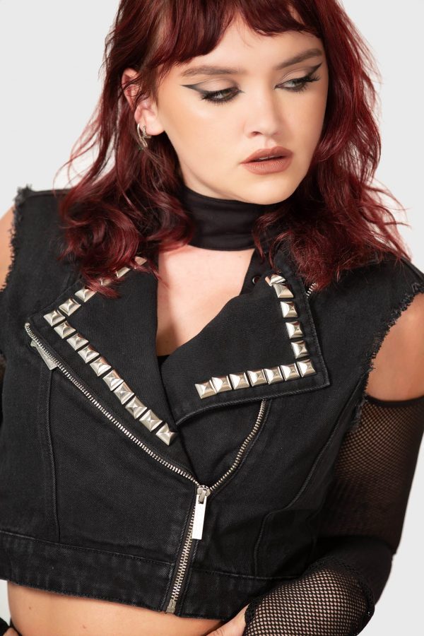 HEAVEN2HELL DENIM VEST - Image 2