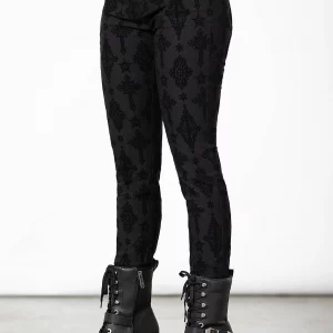 NORA FLOCKED TROUSERS