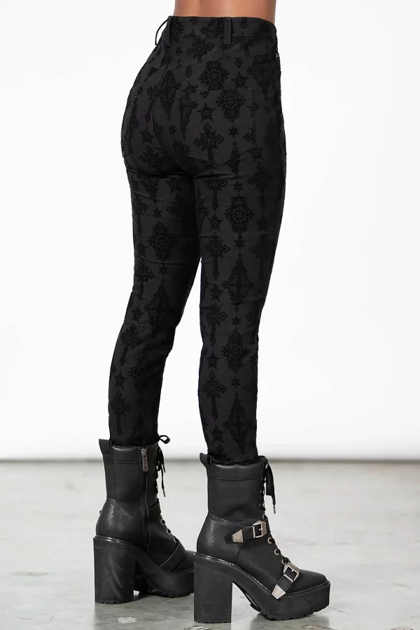 NORA FLOCKED TROUSERS - Image 2