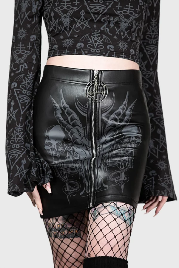 SCARLET FLAME MINI SKIRT - Image 2