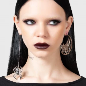 Vicious Web Hoop Earrings