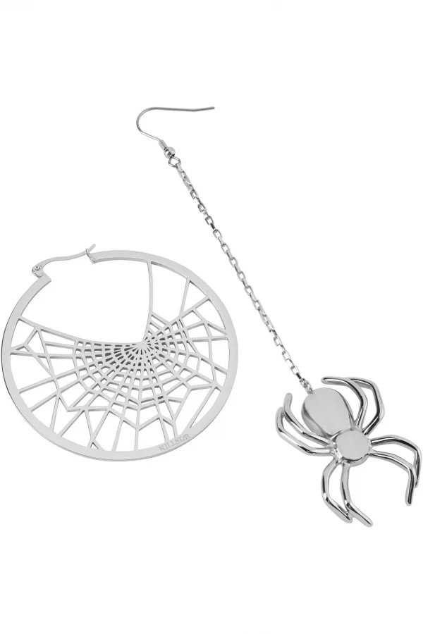 Vicious Web Hoop Earrings - Image 2